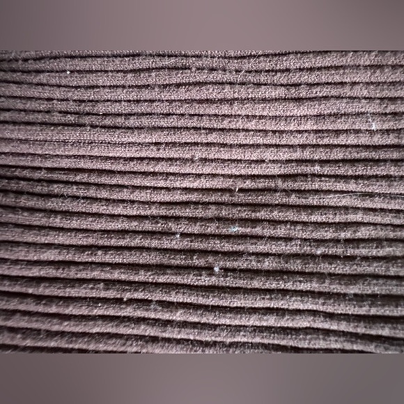 Zara Ribbed Brown Crop Top XS-S - Picture 3 of 3